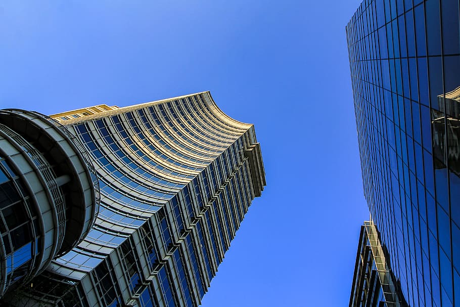 architecture, sky, city, skyscraper, building, high, urban landscape HD wallpaper
