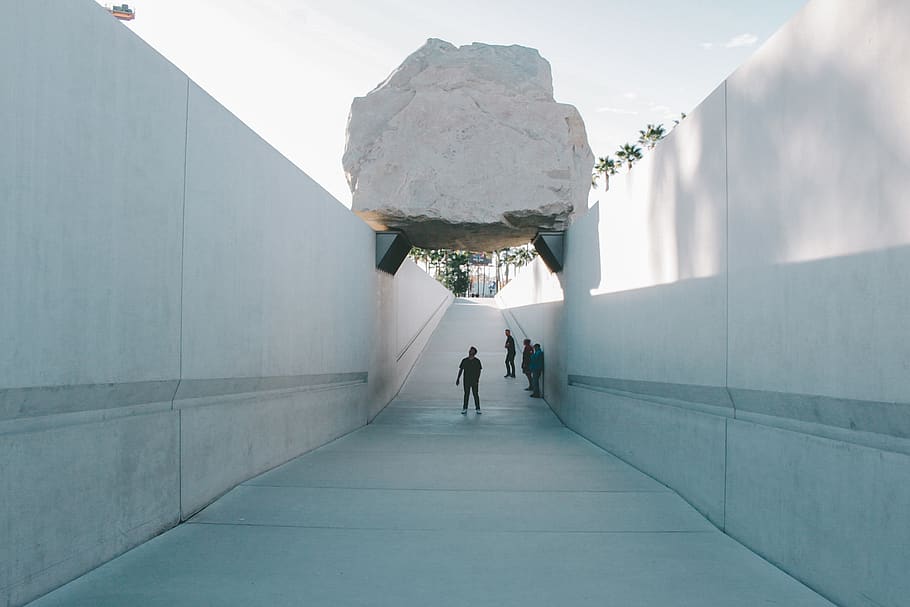 museum, art, la, lacma, rock, real people, architecture, lifestyles HD wallpaper