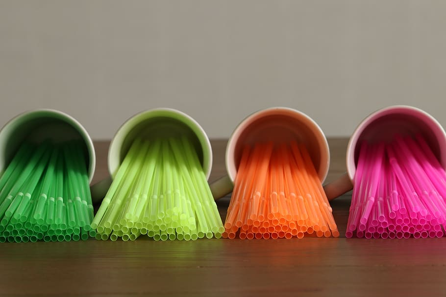 straws, colorful, colored, background, drinking, soft drinks HD wallpaper
