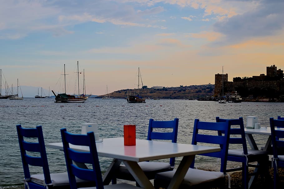 turkey, bodrum, ocean, water, nautical vessel, sky, transportation HD wallpaper