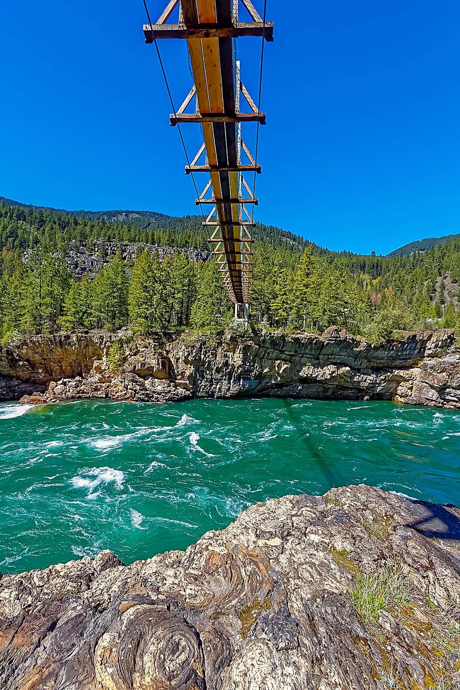 kootenay river, water, sky, beauty in nature, blue, scenics - nature HD wallpaper