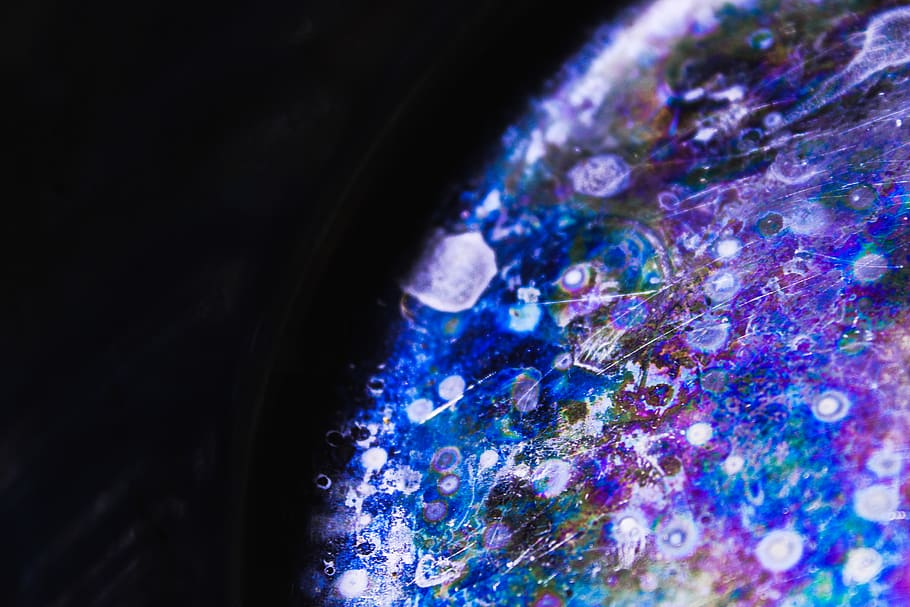 purple device, multi colored, close-up, no people, indoors, blue HD wallpaper