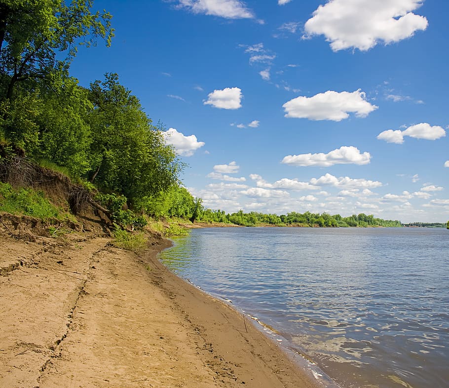 con2011, nature, scene, water, tree, sky, land, cloud - sky HD wallpaper