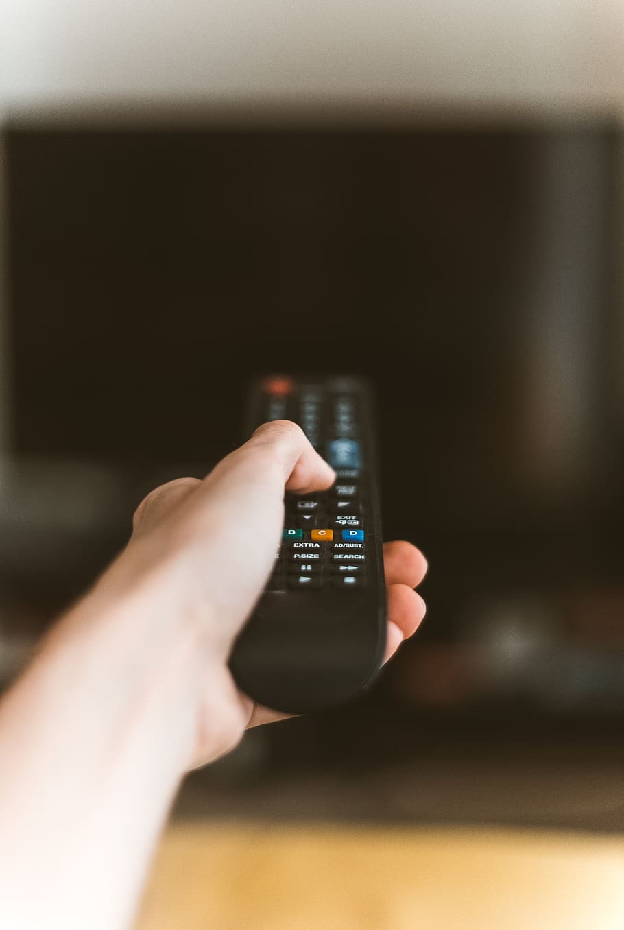 Black Remote, control, hand, human hand, human body part, technology HD wallpaper