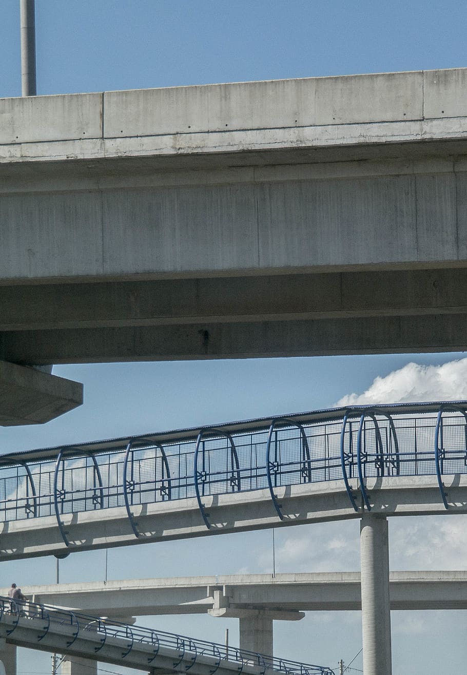 grey concrete bridge during daytime, architecture, built structure HD wallpaper