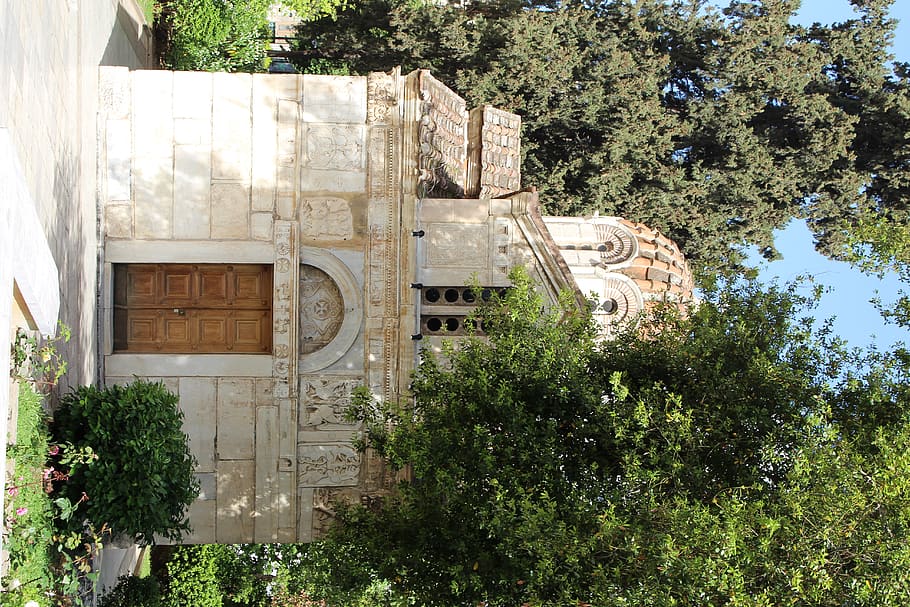 greece, athens, small, marble, church, sun, summer, orthodox HD wallpaper