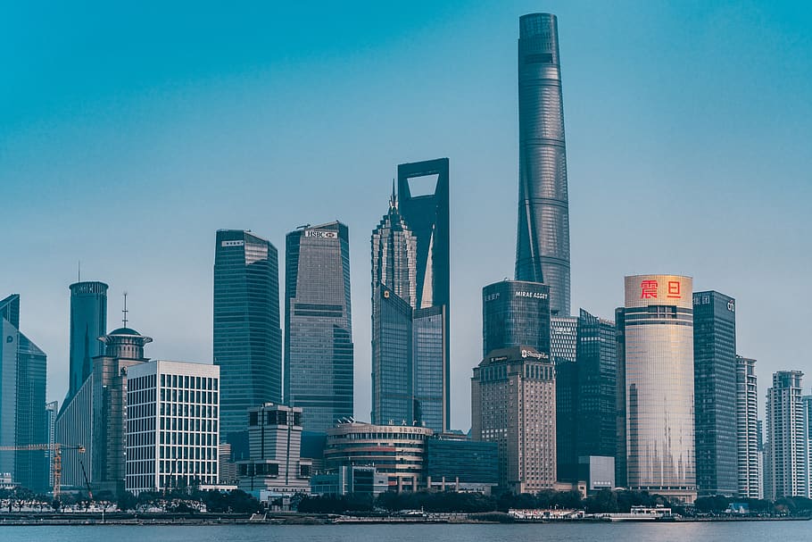 Hongkong skyline, building exterior, built structure, architecture HD wallpaper
