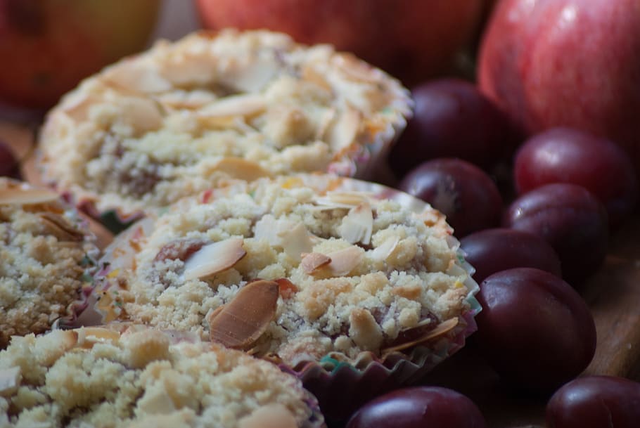 plum, apple, cake, baking, home, nutrition, sweet, fruit, delicious HD wallpaper