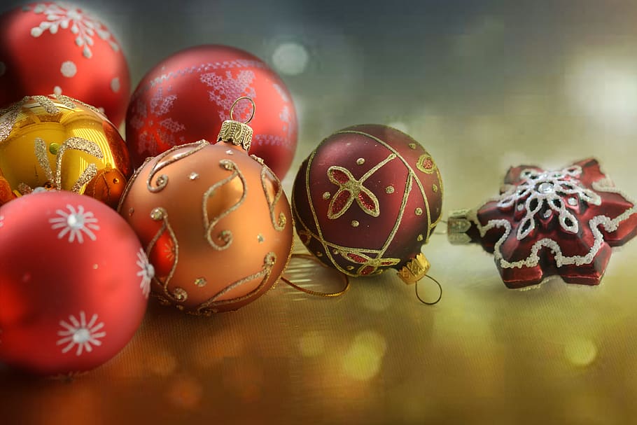 bauble, christmas, ornament, object, winter, celebrate, celebration HD wallpaper