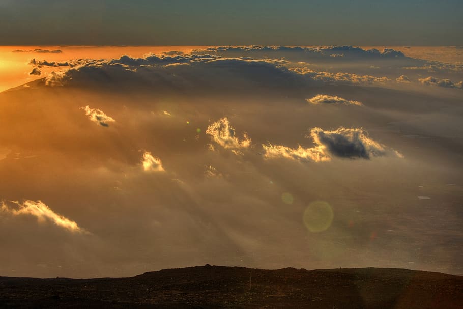 beauty in nature, sky, scenics - nature, sunset, tranquil scene HD wallpaper