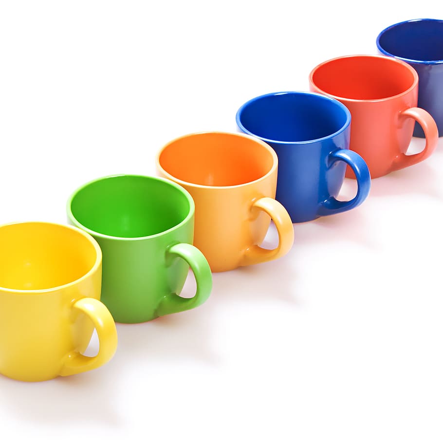 cup, cups, white, isolated, nobody, copy, view, coffee, beverage HD wallpaper