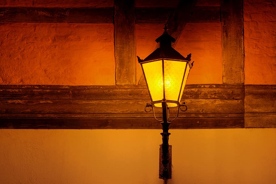 lamp, light, energy, light bulb, current, glow, shining, lantern, HD wallpaper