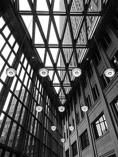 netherlans, the hague, light, modern, building, abstract, city HD wallpaper