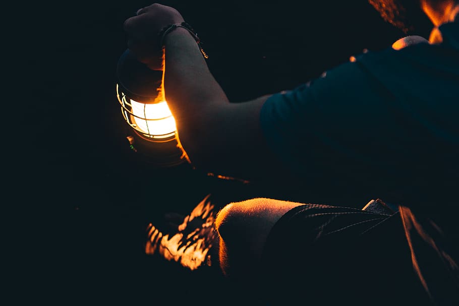 light, night, summer, colorado, lantern, lake, lighting equipment HD wallpaper