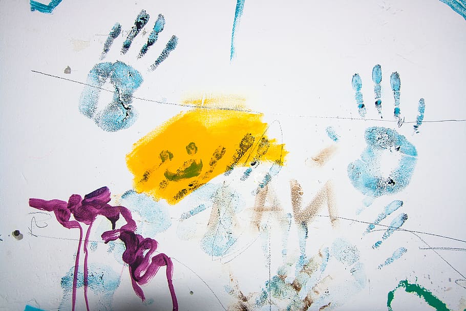 hand, wall, paint, background, old, distressed, color, colorful HD wallpaper