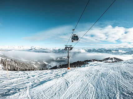 snow-covered mountain during daytime, nature, outdoors, slope HD wallpaper