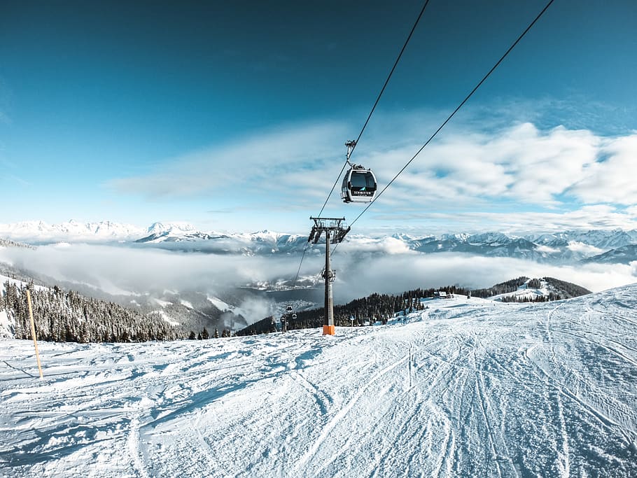 snow-covered mountain during daytime, nature, outdoors, slope HD wallpaper