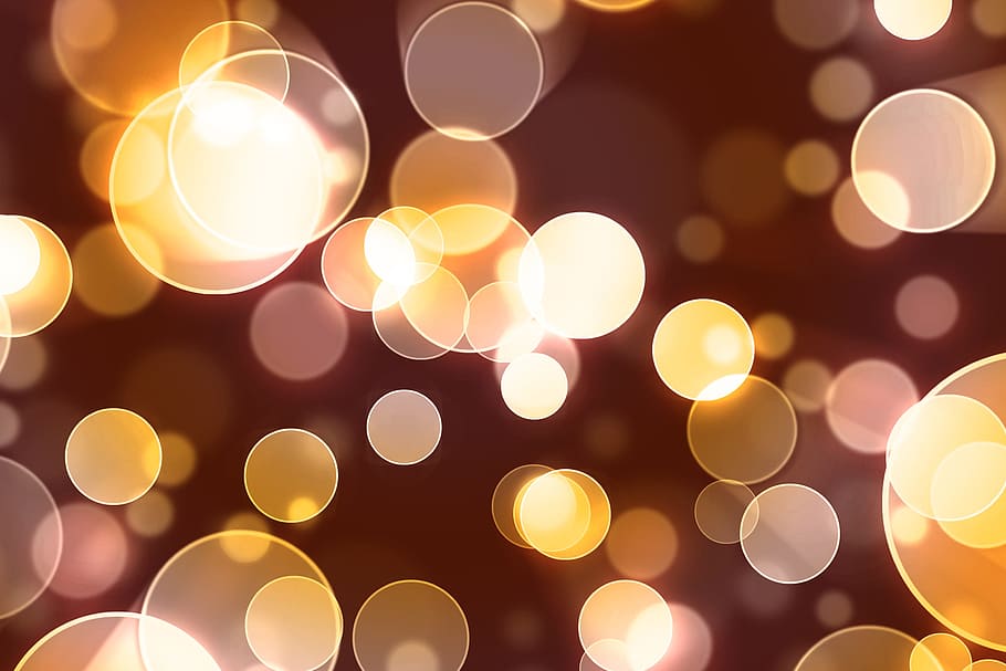 background, bokeh, abstract, circles, red, yellow, texture HD wallpaper