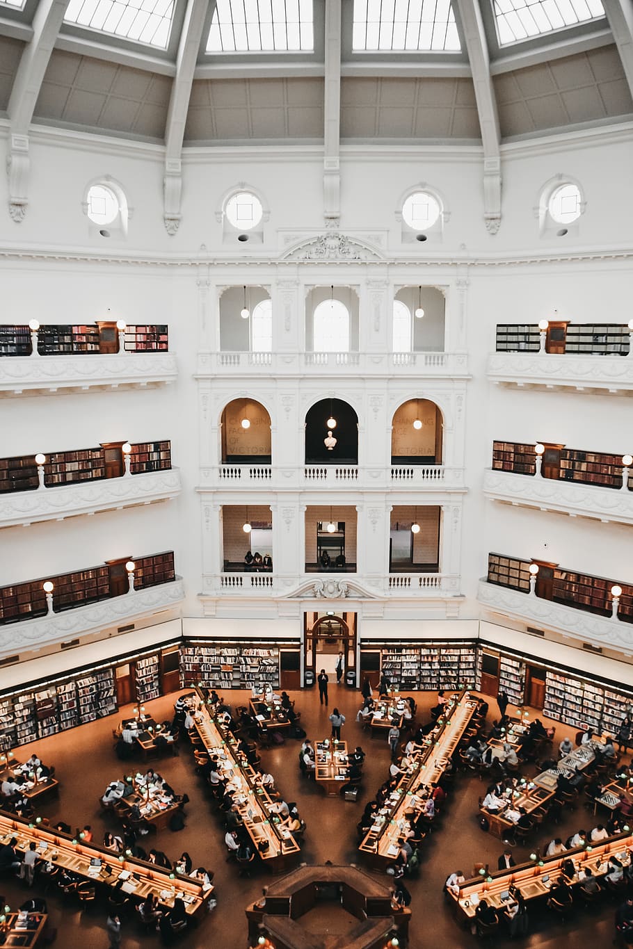 people inside library, indoors, architecture, built structure HD wallpaper