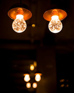 light, lamp, lightbulb, lighting, white, lights, orange, dark HD wallpaper