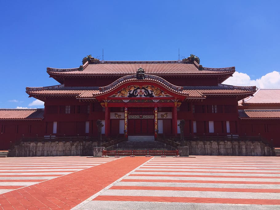 japan, naha-shi, shurijo castle, okinawa, okinawa prefecture, HD wallpaper
