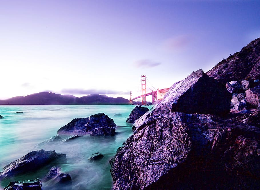bridge, river, stone, architecture, water, sky, city, landscape HD wallpaper