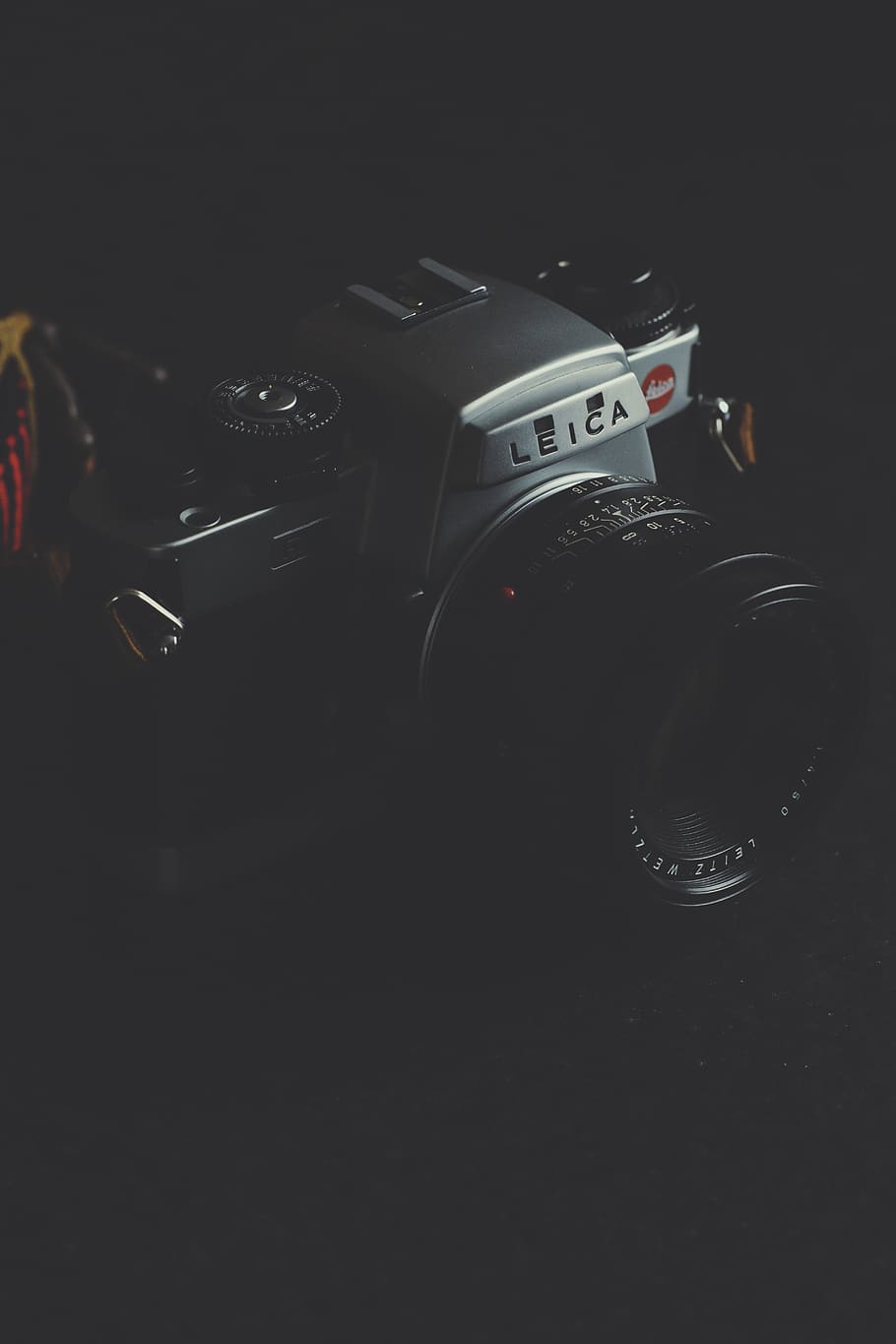 black Leica DSLR camera, indoors, technology, close-up, camera - photographic equipment HD wallpaper