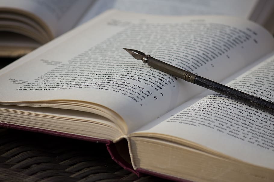 netherlands, assen, studying, book, pen, vintage, fountain pen HD wallpaper
