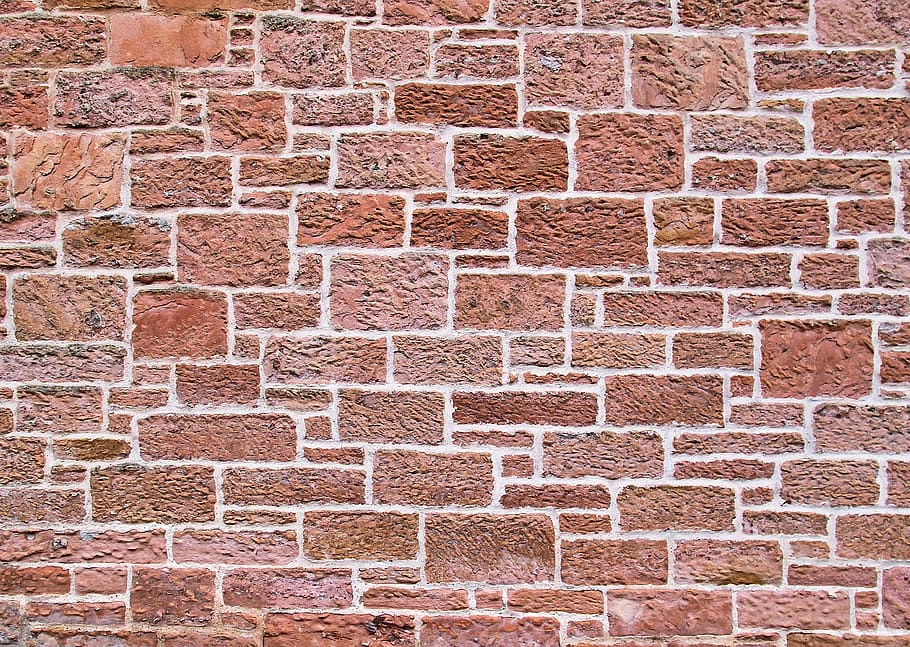 brick wall, full frame, backgrounds, pattern, textured, no people HD wallpaper