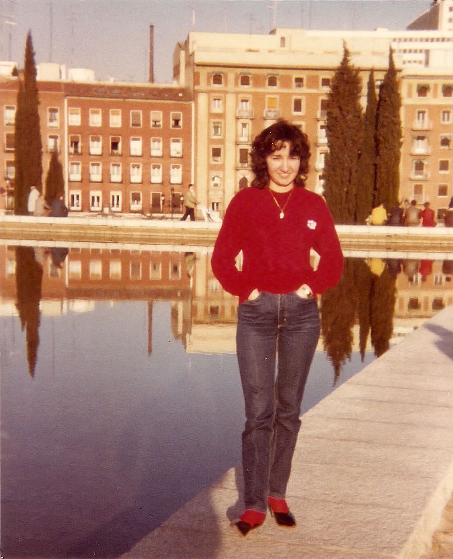 1984, plaza de españa, pilar, architecture, building exterior, HD wallpaper