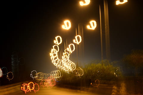 india, lucknow, amar shaheed path, night, anonymous, night light HD wallpaper