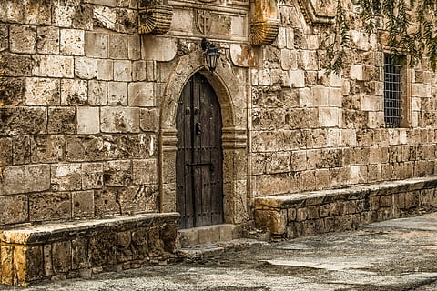 architecture, old, stone, wall, ancient, gate, church, monastery HD wallpaper