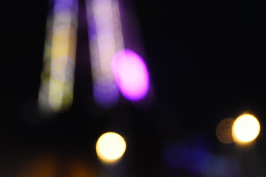 united kingdom, blackpool, night, defocused, illuminated, no people HD wallpaper