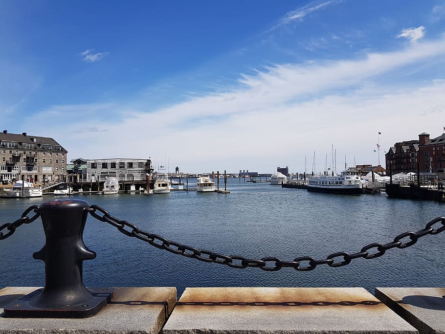 boston, water, warf, dock, building exterior, architecture HD wallpaper