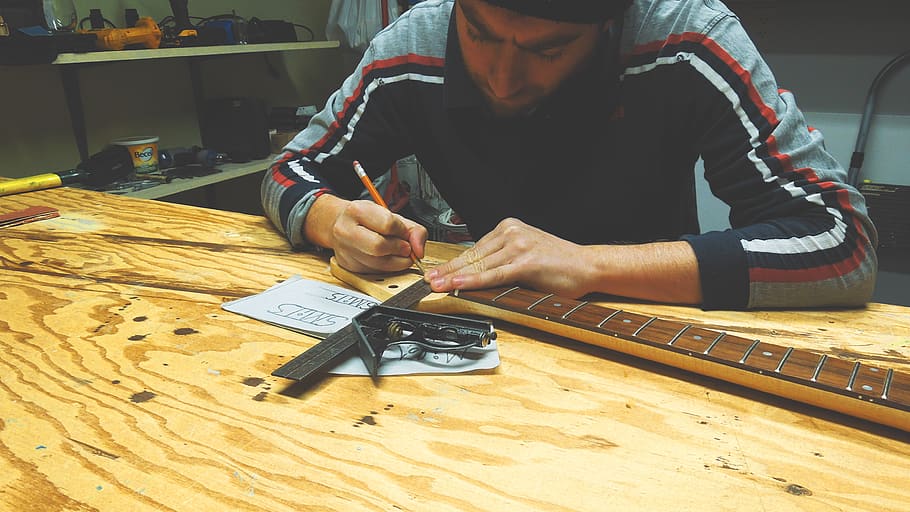 canada, shawinigan, guitar workshop, one person, real people HD wallpaper