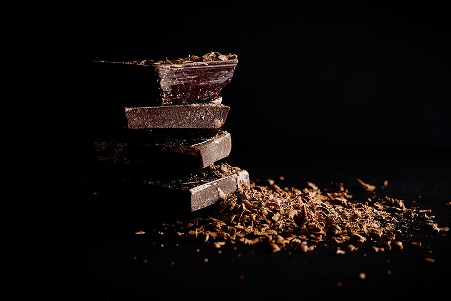 dark, brown, sweets, candy, chocolates, stack, no people, close-up HD wallpaper
