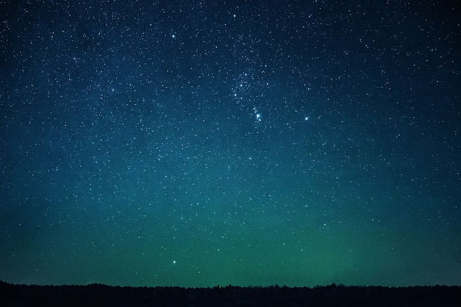 stars, galaxy, space, night, dark, evening, landscape, astronomy HD wallpaper