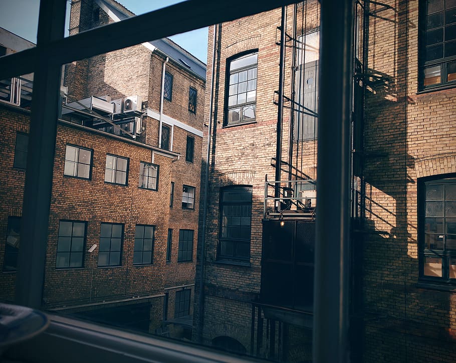 copenhagen, windows, denmark, view, københavn, architecture, HD wallpaper