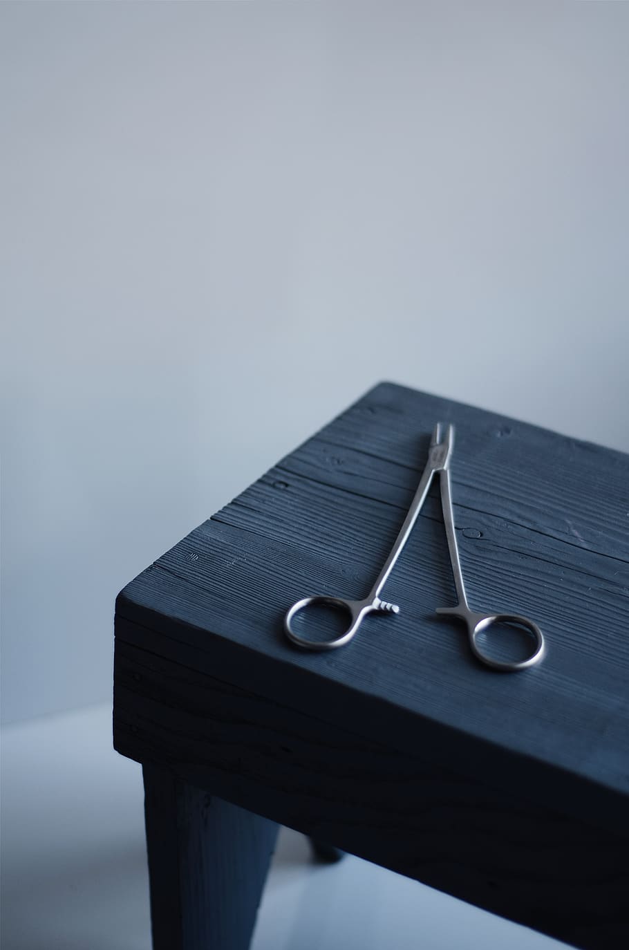 Surgical Scissors, steel, copy space, no people, close-up, metal HD wallpaper