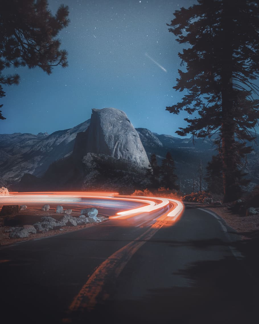 Long Exposure Photography Of Road, highway, landscape, light HD wallpaper