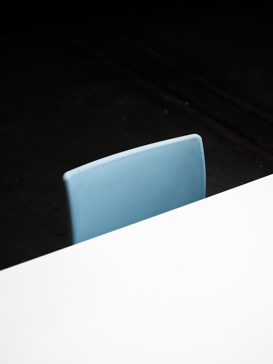 black and white laptop computer, furniture, chair, knife, blade HD wallpaper