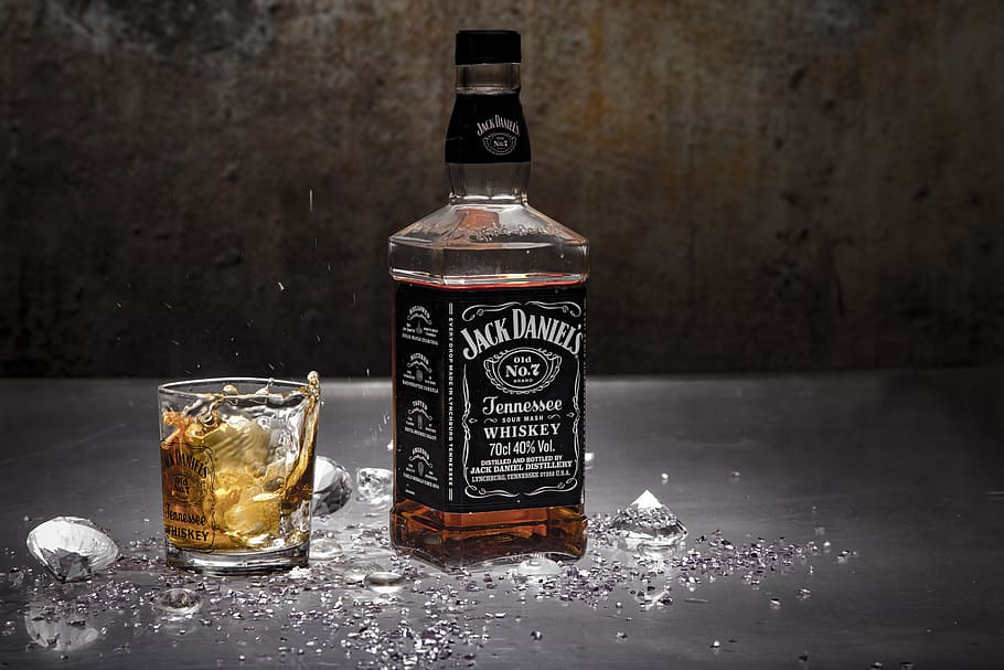 HD wallpaper: drink, bottle, spirits, whisky, glass, alcohol, jack, jack  daniels | Wallpaper Flare