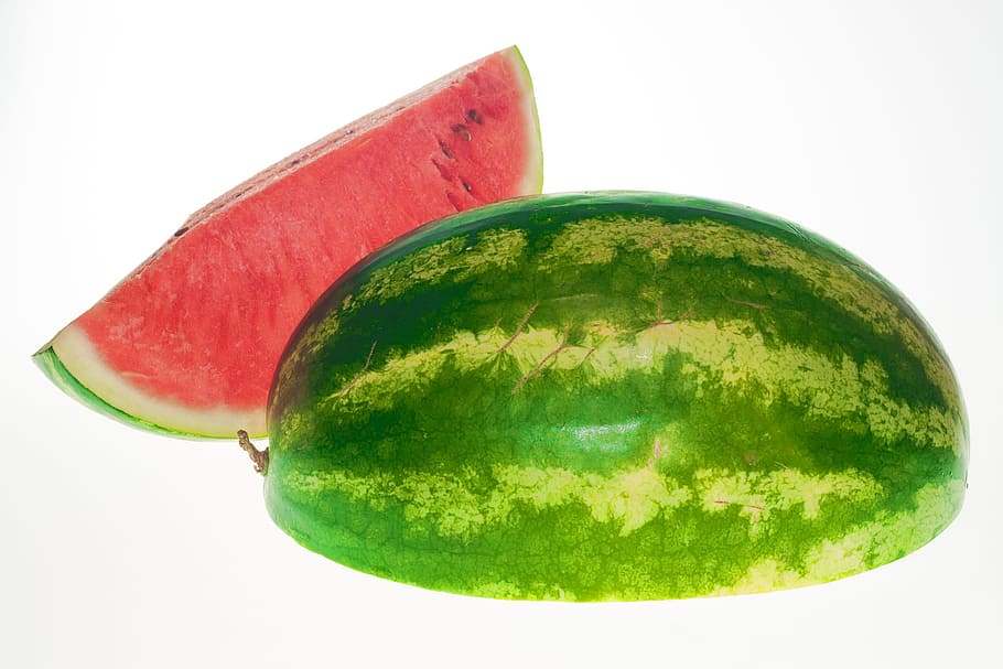 watermelon, slice, isolated, dessert, white, dietfood, sweetfood HD wallpaper