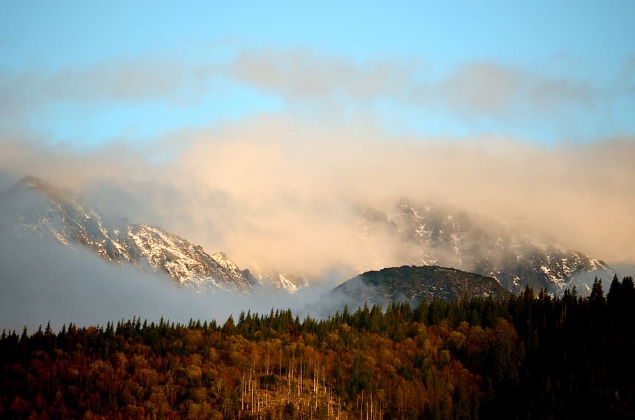 buried, mountains, landscape, beauty in nature, scenics - nature HD wallpaper