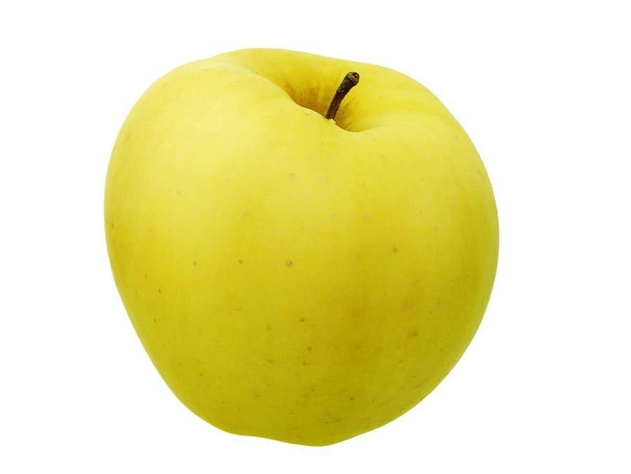 apple, close-up, closeup, yellow, diet, dieting, eating, food HD wallpaper