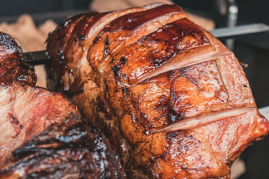 grilled meat, food and drink, close-up, freshness, still life HD wallpaper