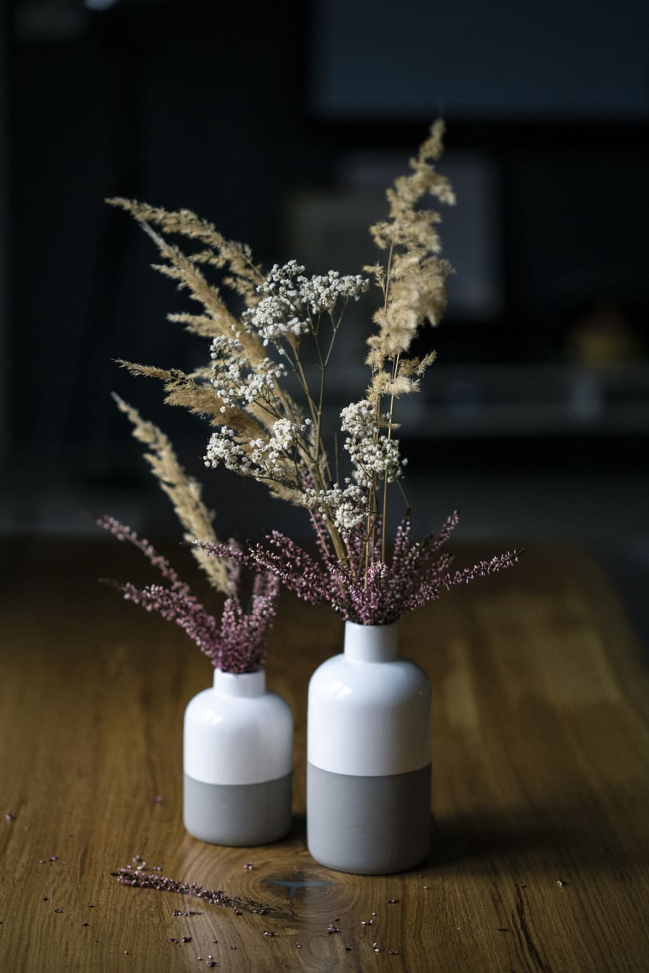 flowers in vase on table, wood - material, indoors, no people HD wallpaper