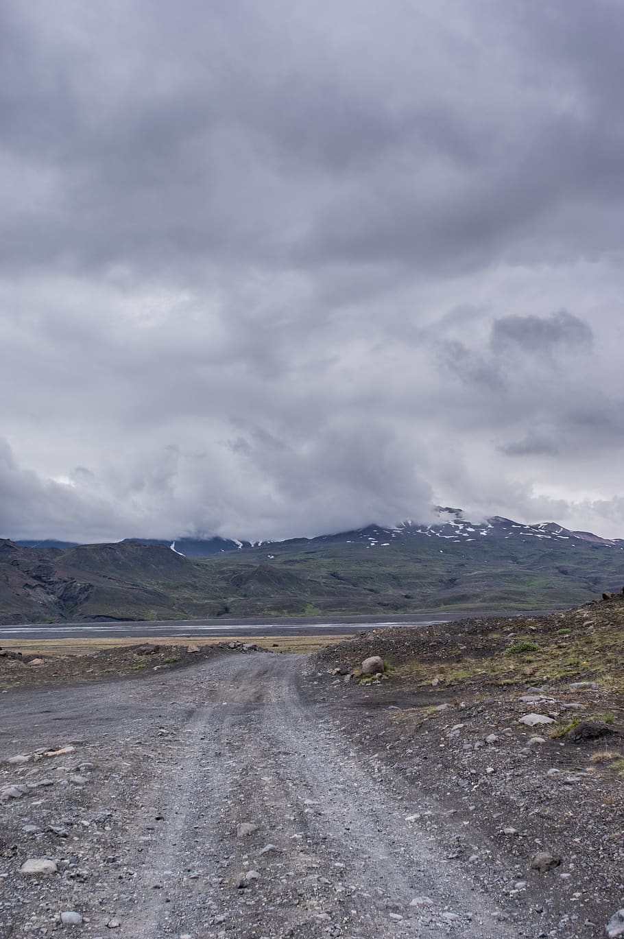 iceland, path, mountain, mountains, road, landscape, travel HD wallpaper