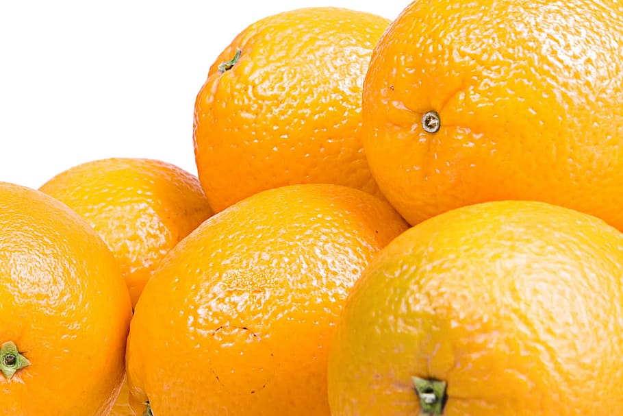 orange, fruit, isolated, heap, ripe, diet, organic, yellow HD wallpaper