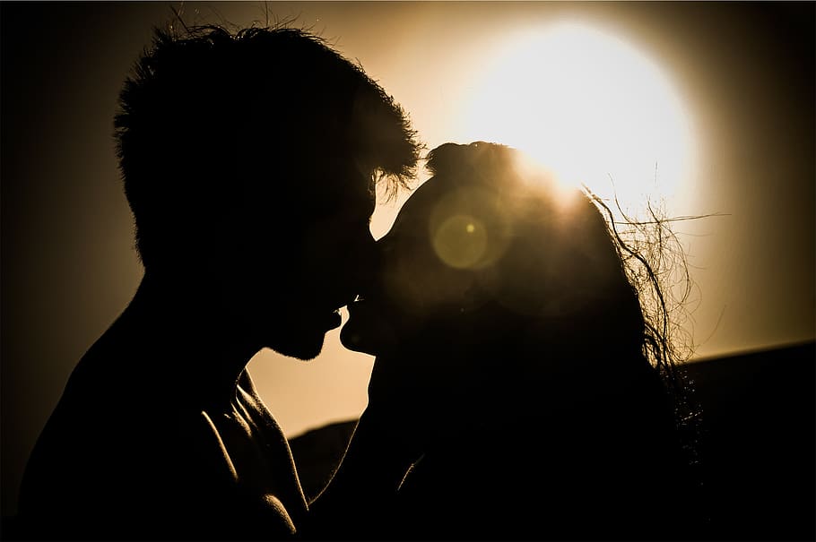 Couples Kissing Shadow